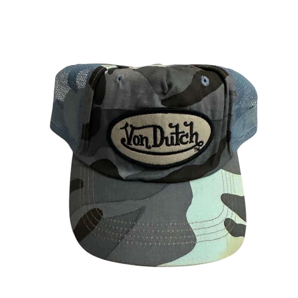 Von Dutch Blue Camo Mesh Cap